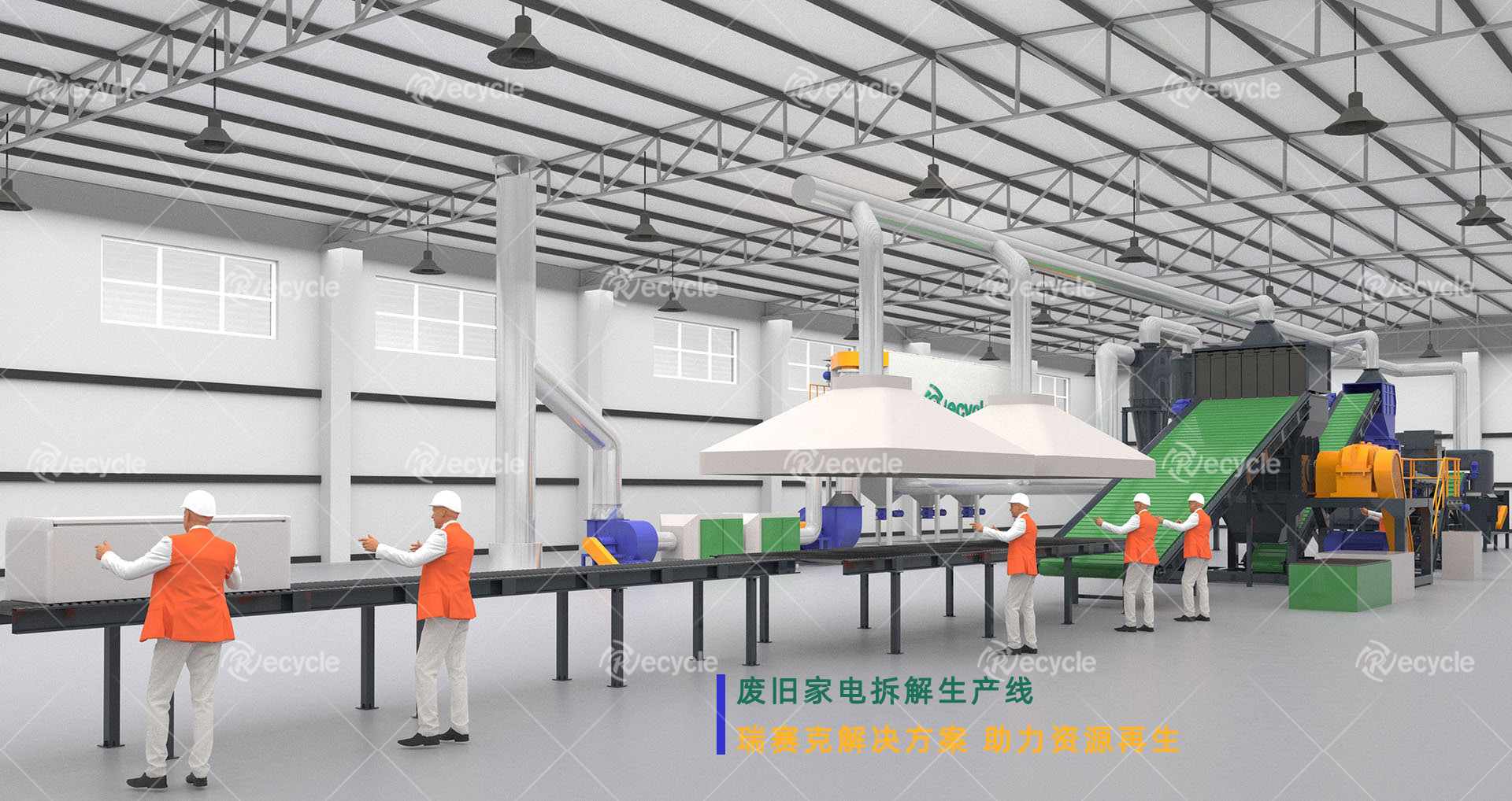 廢舊家電拆解回收生產線